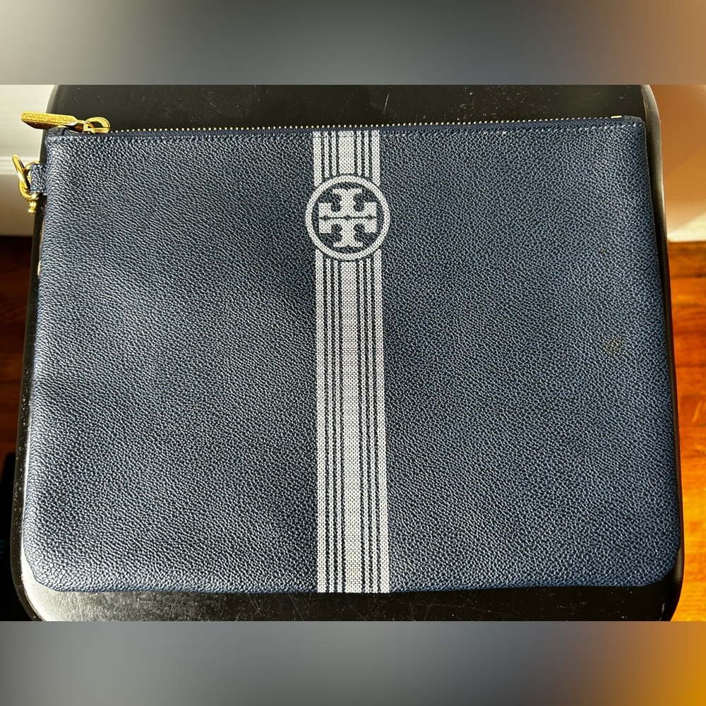 Tory Burch Navy Clutch